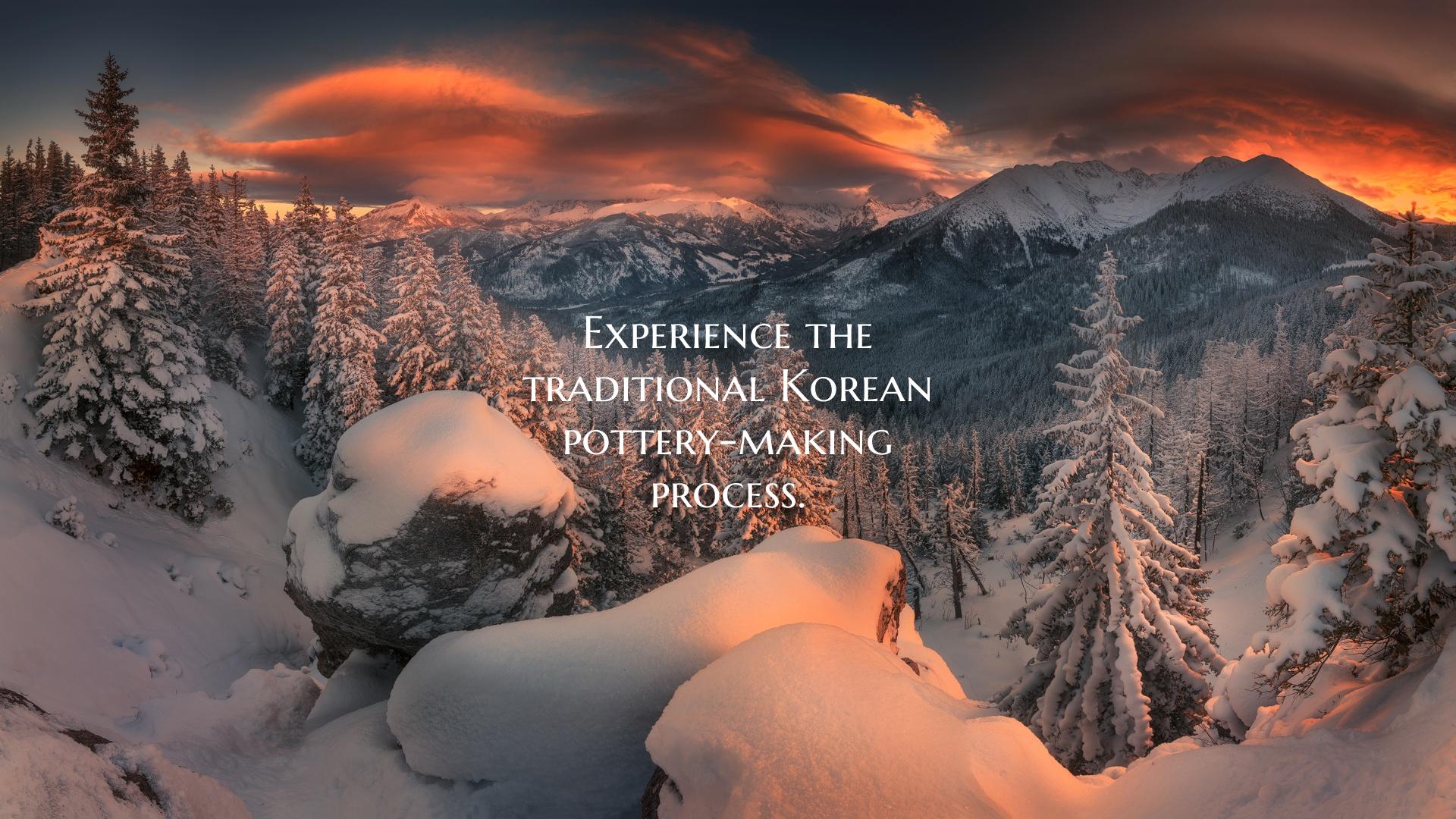 Experience the traditional Korean pottery-making p...