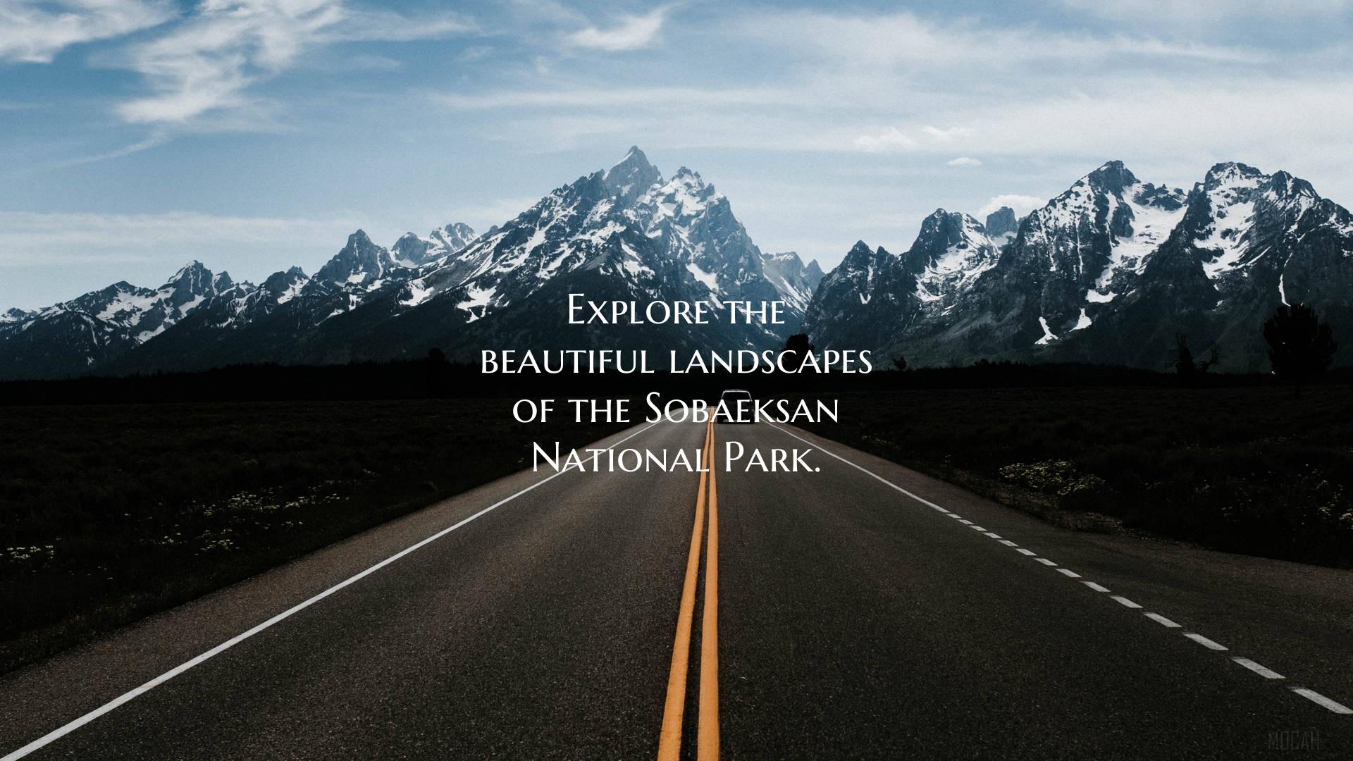 Explore the beautiful landscapes of the Sobaeksan ...